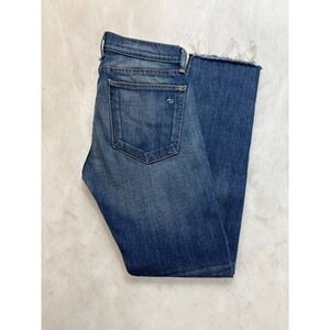 Rag Bone The Dre Jeans Size 25 Bradford Wash Distressed Frayed Hem Straight Leg